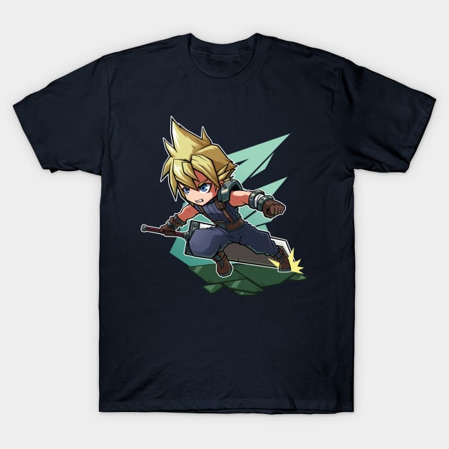 Cloud Strife Chibi T-Shirt by Xar623